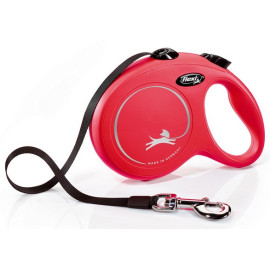 Flexi New Classic Smycz taśma L 5m czerwona [FL-2305]