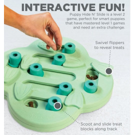 Nina Ottosson Puppy Hide 'N Slide Green - gra edukacyjna [69538]