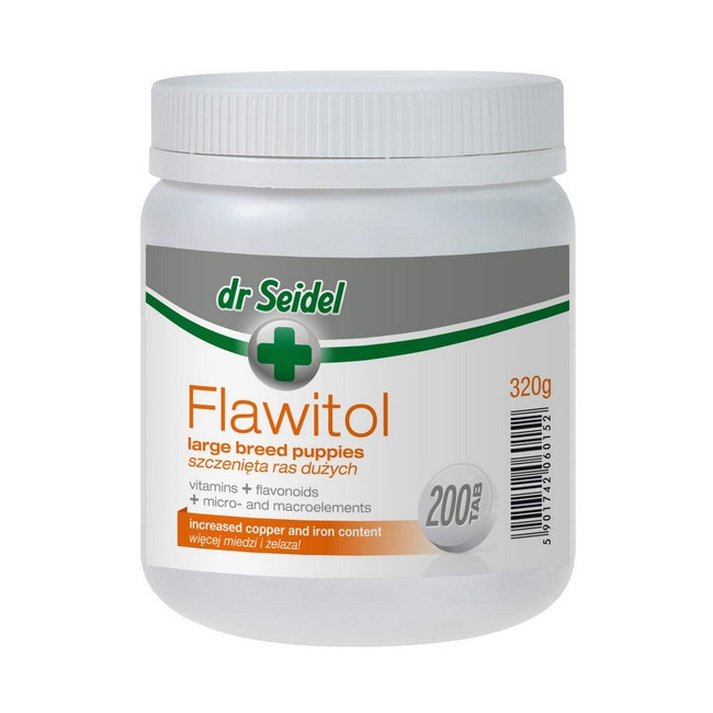 Dr Seidel Flawitol dla szczeniąt ras dużych 200 tabl.