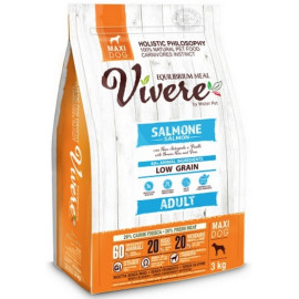 Vivere Maxi Adult Salmon 3kg Karma Monobiałkowa z Łososiem dla dużych ras