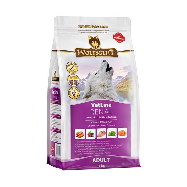 Wolfsblut Dog VetLine Renal - kurczak i bataty 2kg