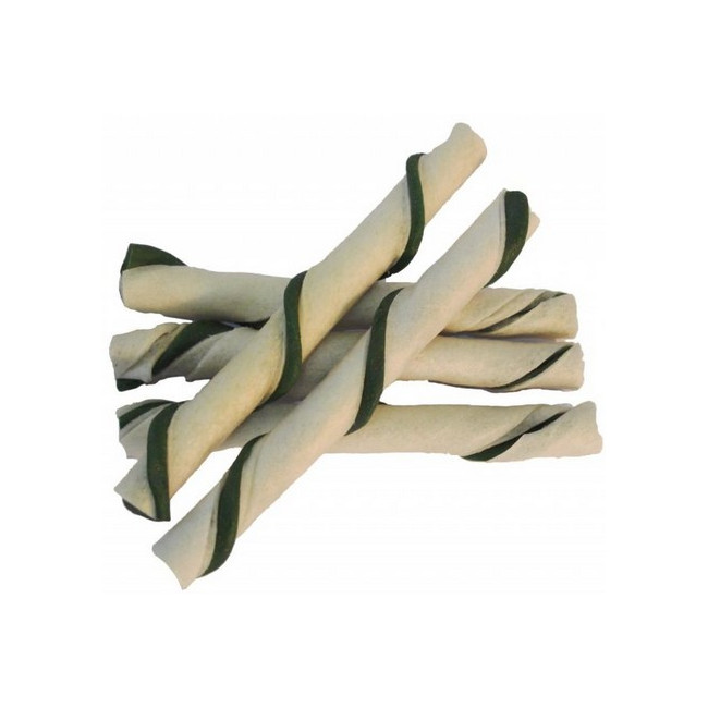 Magnum Rawhide Patyczki Rollstick 12,5cm/40szt zielone [16401]