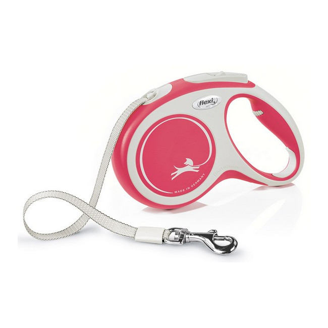 Flexi New Comfort Smycz taśma M 5m czerwona [FL-3622]