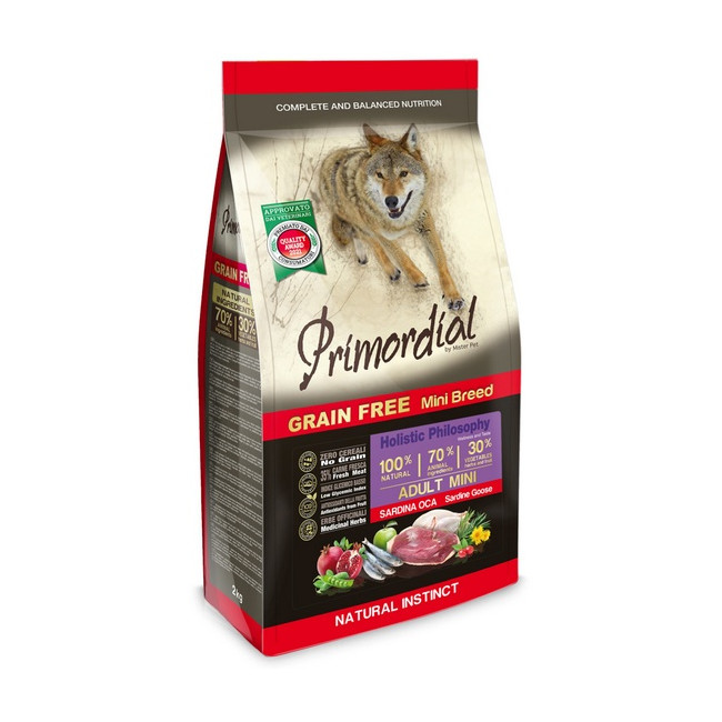 Primordial Dog Grain Free Mini Adult Sardine & Goose 2kg