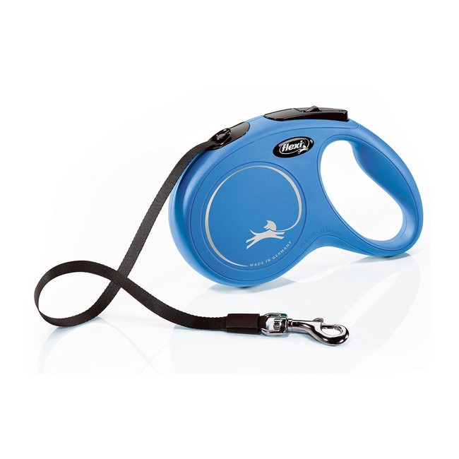 Flexi New Classic Smycz taśma M 5m niebieska [FL-2213]