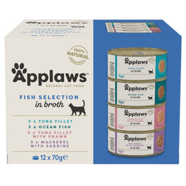Applaws puszki dla kota Multipack Fish 12x70g