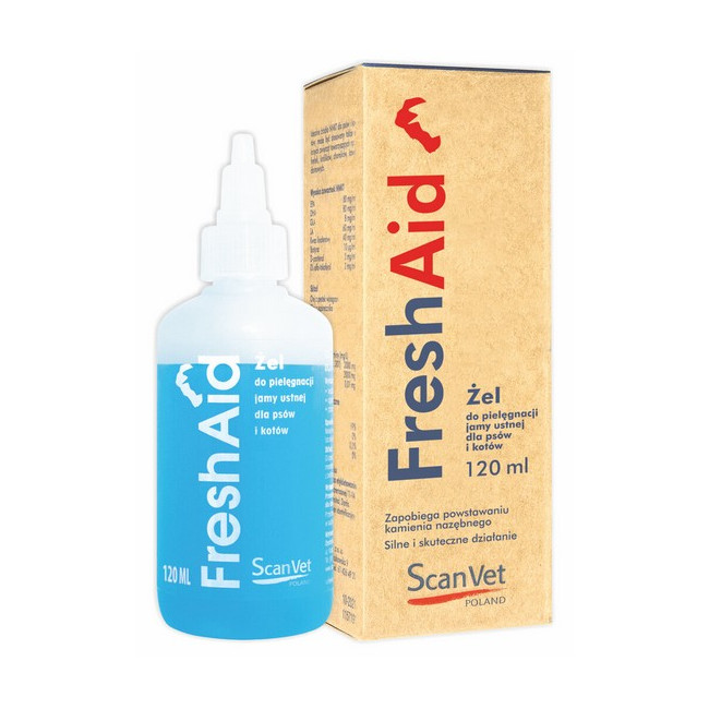 ScanVet Fresh Aid 120ml - pielęgnacja jamy ustnej psa i kota