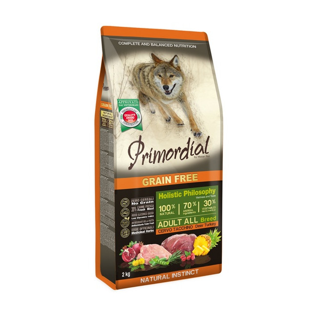 Primordial Dog Grain Free Adult Deer & Turkey 2kg