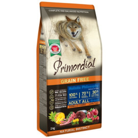 Primordial Dog Grain Free Adult Tuna & Lamb 2kg