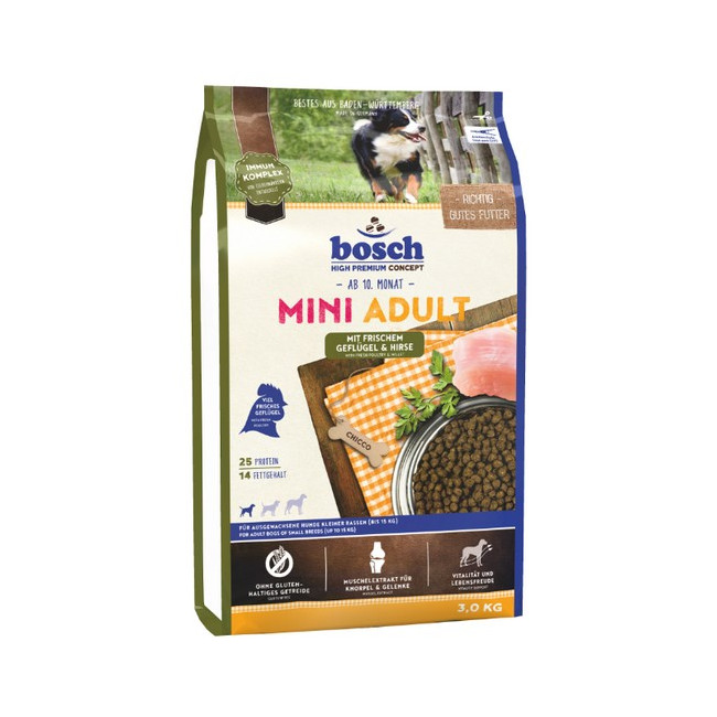 Bosch Mini Adult Geflugel & Hirse - Drób i proso 3kg