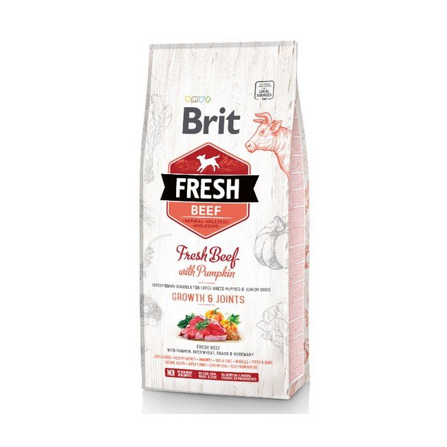 Brit Fresh Dog Puppy Large Beef & Pumpkin 2,5kg