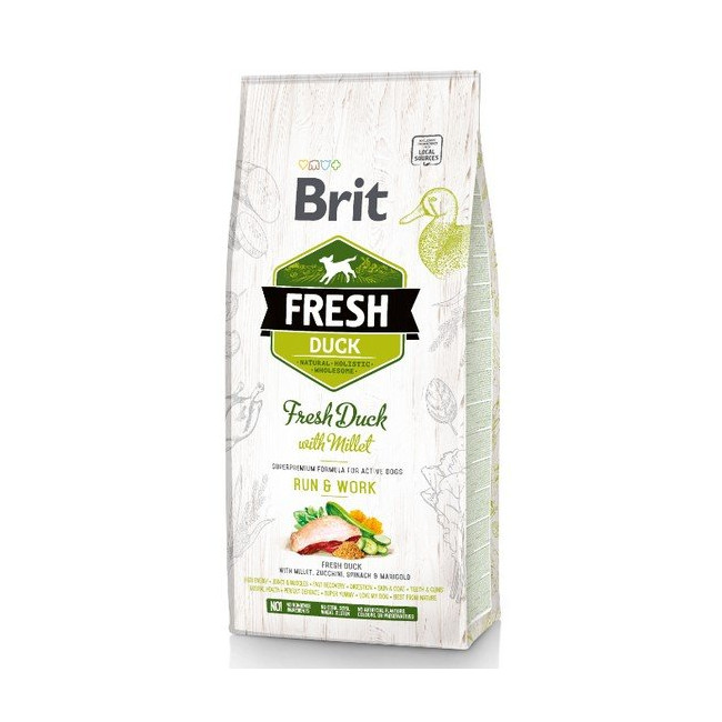 Brit Fresh Dog Adult Active Duck & Millet 2,5kg