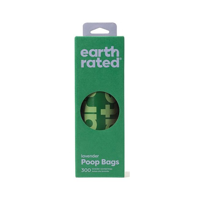 Earth Rated Woreczki do zbierania odchodów 300szt lawendowe